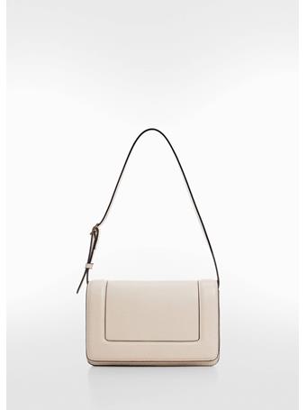 MANGO - Crossbody Bag With Flap NATURAL WHITE