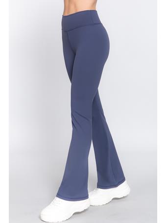 ACTIVE BASIC - Flare Stretch Workout Long Pants MIDNIGHT NAVY