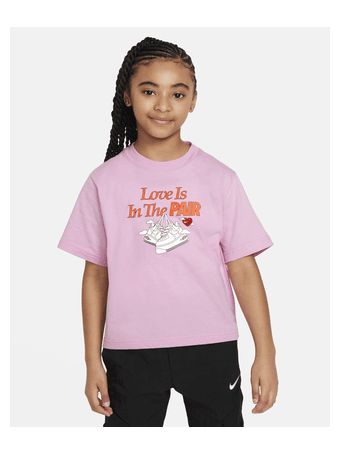 NIKE - Sportswear Big Kids' (Girls') Boxy T-Shirt PINK