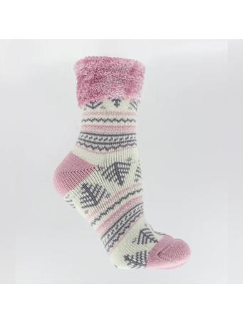 MINXNY - Chalet Infused Slipper Socks, w/AromaStone PINK