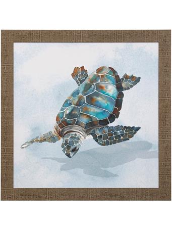 STYLECRAFT - Blue Sea Turtle II Framed Print BLUE