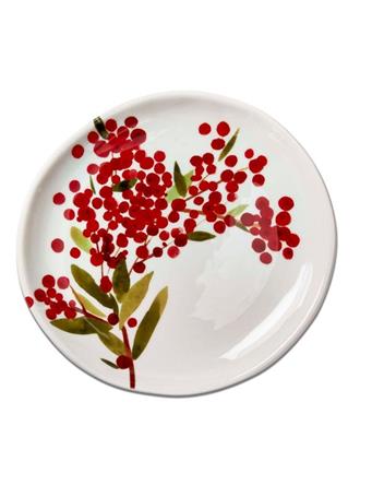 TAG - Sprig Salad Plate WHITE/RED