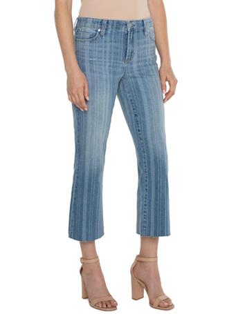 LIVERPOOL - Hannah Cropped Flare With Cropped Hem BAYARD STRIPE