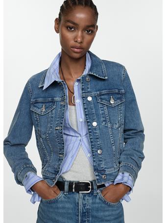 MANGO - Pocketed Denim Jacket MEDIUM BLUE