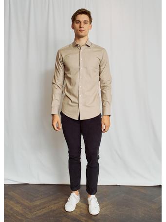BRUUN & STENGADE - Porzingis Modern Fit Shirt SAND