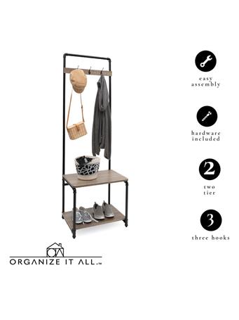 NEU HOME - Pipe Line- Entryway Storage BLACK