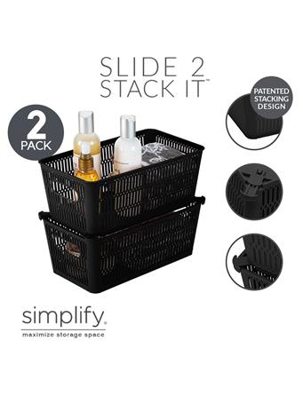 SIMPLIFY - Small Shelf Storage Tote BLACK