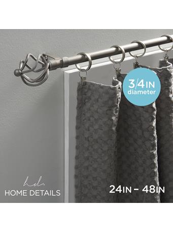 HOME DETAILS - Twisted Cage Single Curtain Rod Painted SATIN