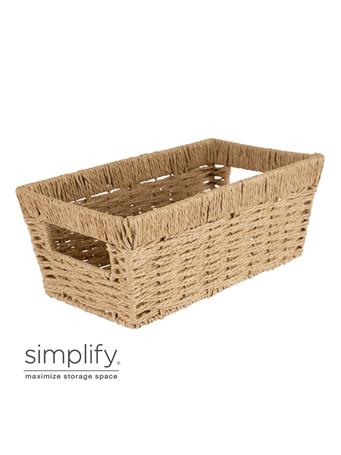 SIMPLIFY - Paper Rope Dutch Weave BEIGE