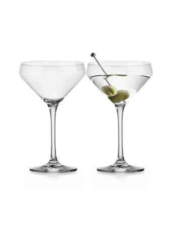 ATTACHE - Set of 2 Martini Glasses CLEAR