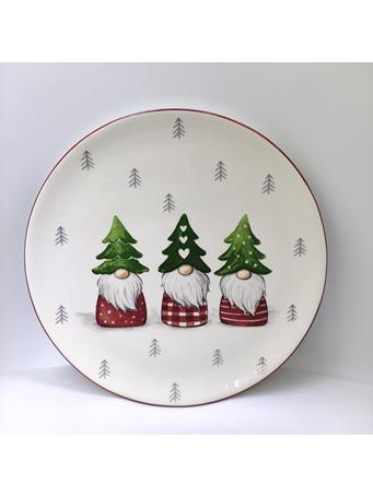 Gnome Plate WHITE/RED