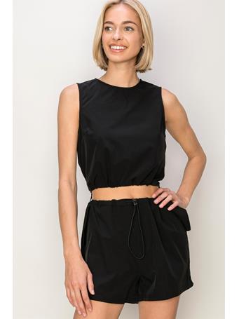 HYFVE - Top And Shorts Two-Piece Set BLACK