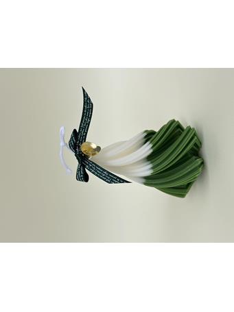 96% CANDLE SHOP - Small Swirl Tree Candle GREEN