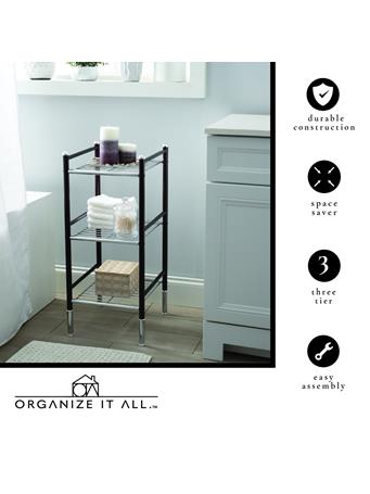 NEU HOME - 3 Tier Shelf CHROME