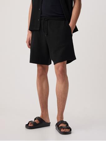 GAP - Waffle Sweat Shorts BLACK