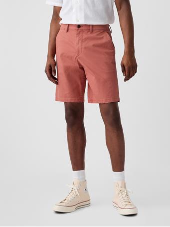 GAP - 9" Essential Khaki Shorts EARTHENWARE RED V2