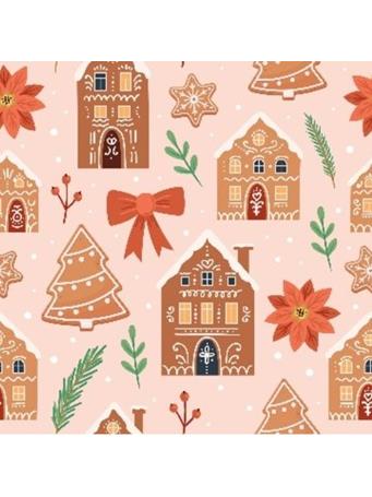 RAMALLAH TRADING COMPANY - Christmas Gingerbread House Printed Kitchen Curtain NO COLOR
