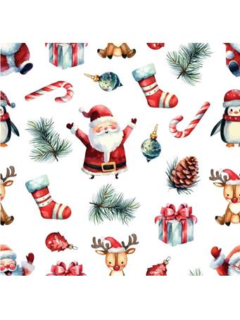 RAMALLAH TRADING COMPANY - Christmas Santa Kitchen Placemat - 4 Pack NO COLOR