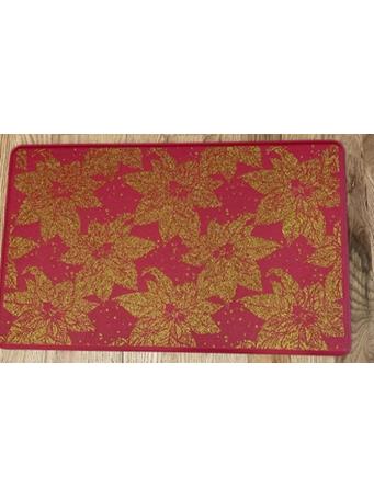RAMALLAH TRADING COMPANY - Poinsettia Glitter Mat NO COLOR