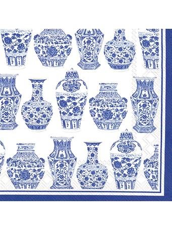 BOSTON INTERNATIONAL - Paper Napkins WHITE/BLUE