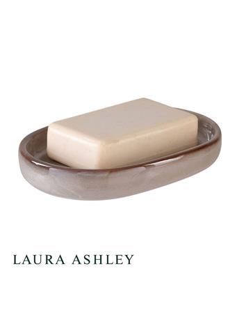 LAURA ASHLEY - Glaze Ceramic Soap Dish SAND