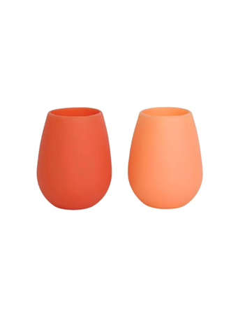 PORTER GREEN - Fegg & Stemm Unbreakable Silicone Glasses TERRA+PEACH