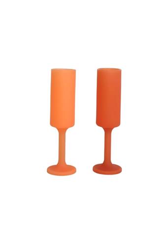 PORTER GREEN - Seff Silicone Unbreakable Champagne Flute TERRA+PEACH