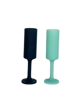 PORTER GREEN - Seff Silicone Unbreakable Champagne Flute MIST+INK