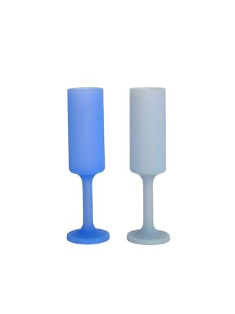 PORTER GREEN - Seff Silicone Unbreakable Champagne Flute SKY+KINGFISHER