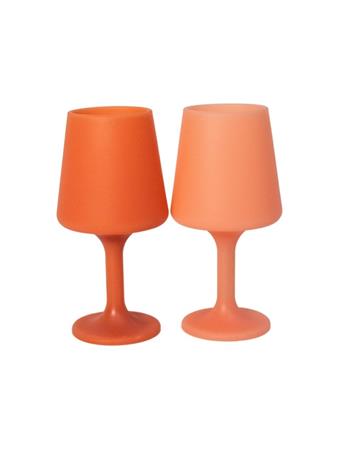 PORTER GREEN - Swepp Silicone Unbreakable Wine Glasses TERRA+PEACH