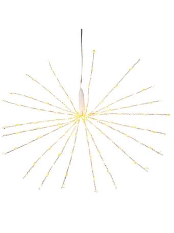 KURT ADLER - 16" 160-Light Warm White & Cool White Fairy LED 3D Starburst Light WARM WHITE