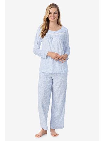 CAROLE HOCHMAN - 2 Piece PJ Set BLU/WHT