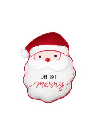 HARMAN - Santa Oh So Merry Shaped Cushion WHITE
