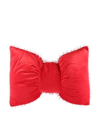 HARMAN - Velvet Bow Shaped Cushion RED
