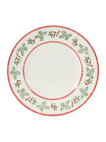 MELROSE INTERNATIONAL - Christmas Plate WHITE