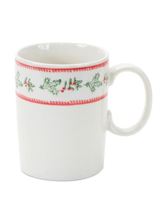 MELROSE INTERNATIONAL - Stoneware Mistletoe Mug WHITE