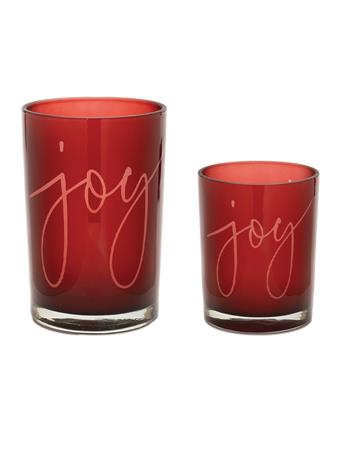 MELROSE INTERNATIONAL - Candle Holder RED