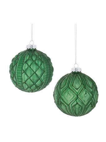 MELROSE INTERNATIONAL - Ball Ornaments GREEN