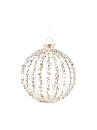 MELROSE INTERNATIONAL - Glitter Ornament CLEAR
