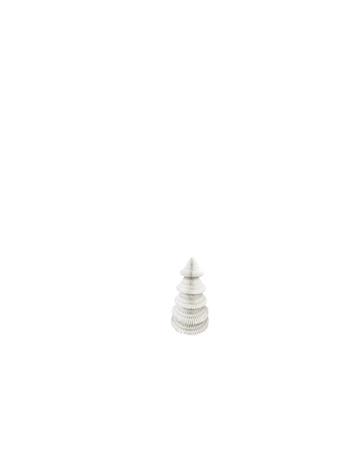 DIAMOND STAR GLASS - White Glass Christmas Tree WHITE