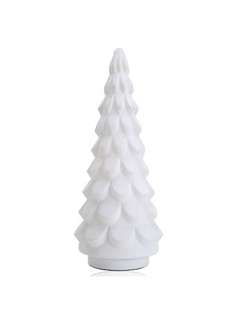 DIAMOND STAR GLASS - White Glass Christmas Tree WHITE