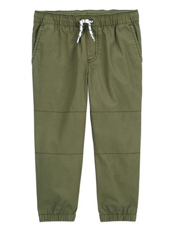 CARTER'S - Baby Drawstring Joggers CAMO GREEN