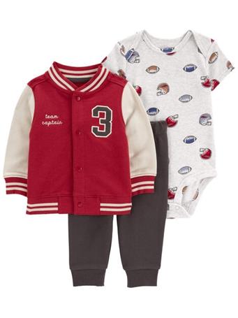 CARTER'S - Baby 3-Piece Little Jacket Set RED