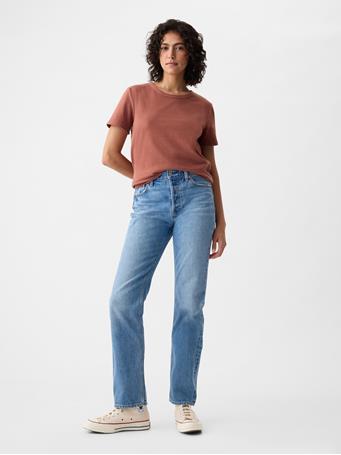 GAP - Organic Cotton Vintage T-Shirt SMOKED PAPRIKA 19-1429