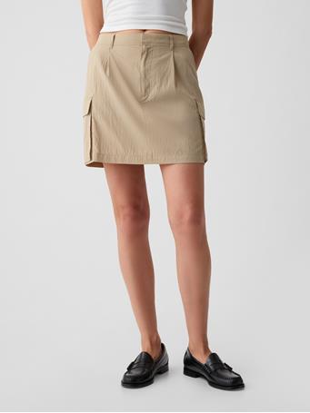 GAP - Utility Mini Skirt KHAKI