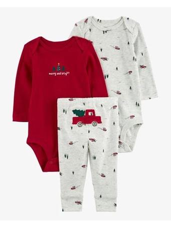 CARTER'S - Baby 3-Piece Holiday Little Character Set RED