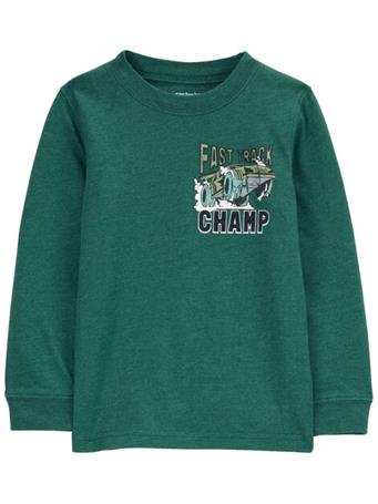 CARTER'S - Baby Cast Track Car Graphic Tee GREEN