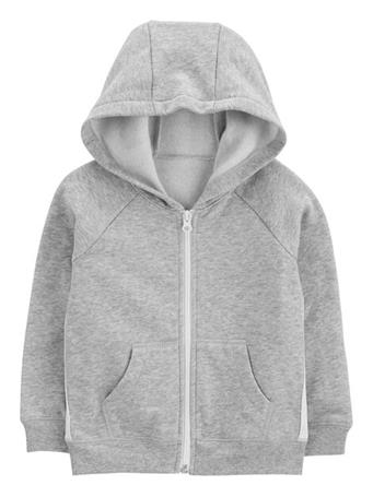 CARTER'S - Baby Zip-Up Fleece Hoodie GREY