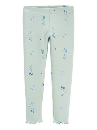 CARTER'S - Baby Ribbed Leggings TURQUOISE