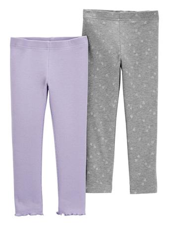 CARTER'S - Baby 2-Pack Glitter Leggings ASSORTED